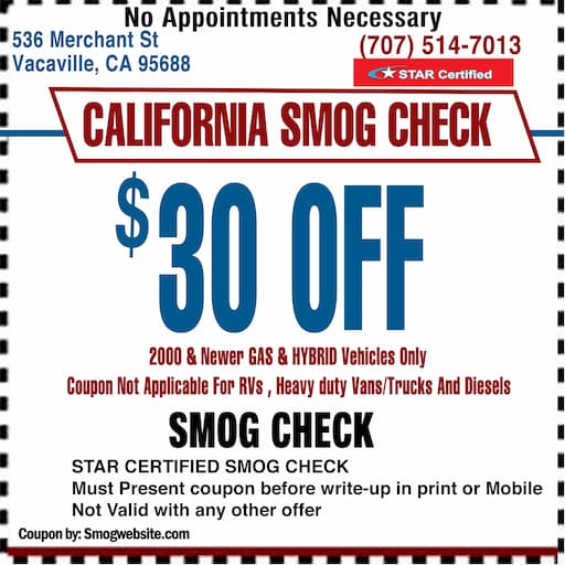 Smog Check Coupon